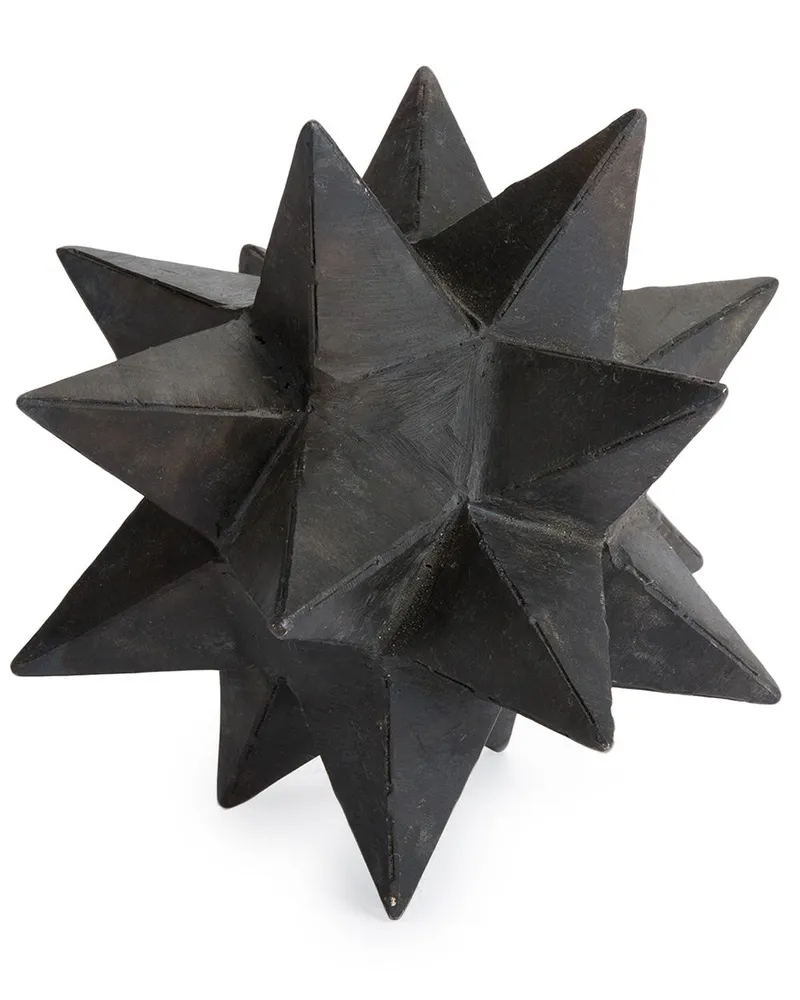 MAD et LEN Icosahedron Skulptur - Schwarz Schwarz