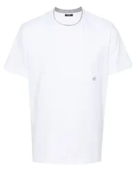 Peserico T-Shirt mit Logo-Print Weiß