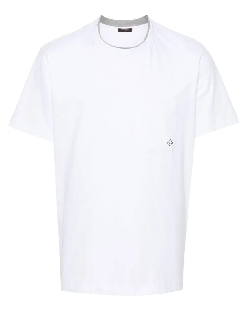 Peserico logo-print cotton T-shirt Weiß