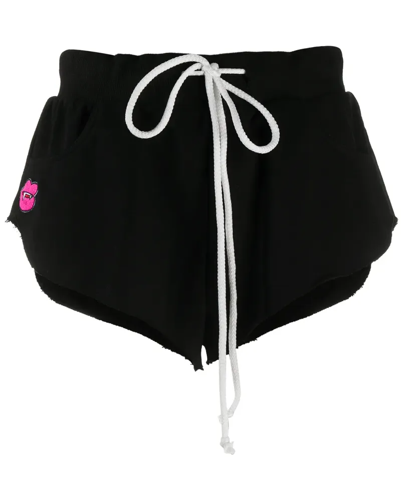 Natasha Zinko Shorts mit Patch - Schwarz Schwarz