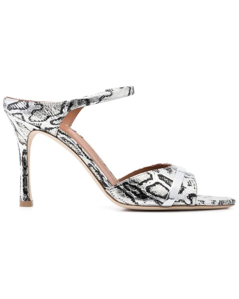 Malone Souliers Uma Sandalen 100mm Silber