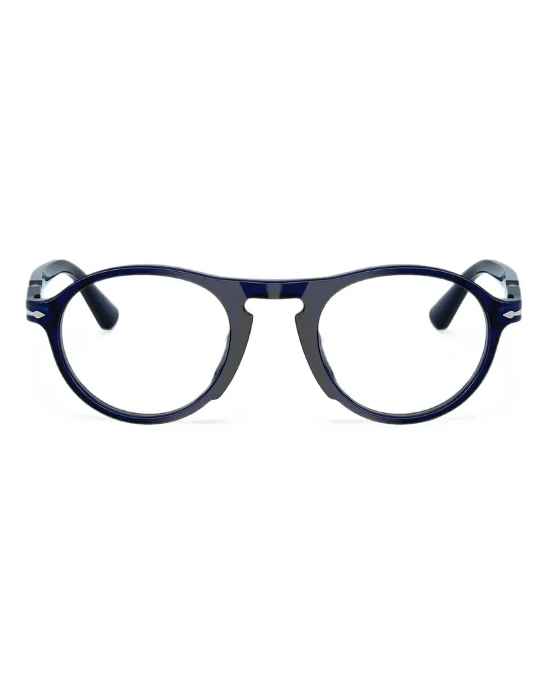 Persol Alba Brille mit rundem Gestell - Blau Blau