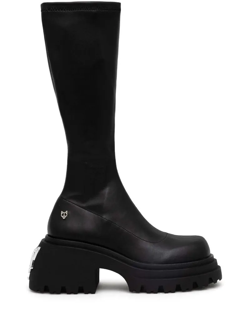 Naked Wolfe Scar Stiefel - Schwarz Schwarz