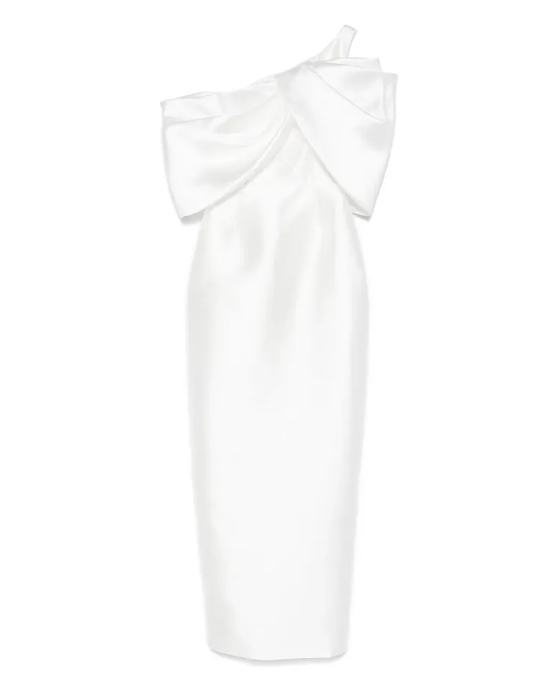 Solace London Asymmetrisches Kleid - Weiß Weiß