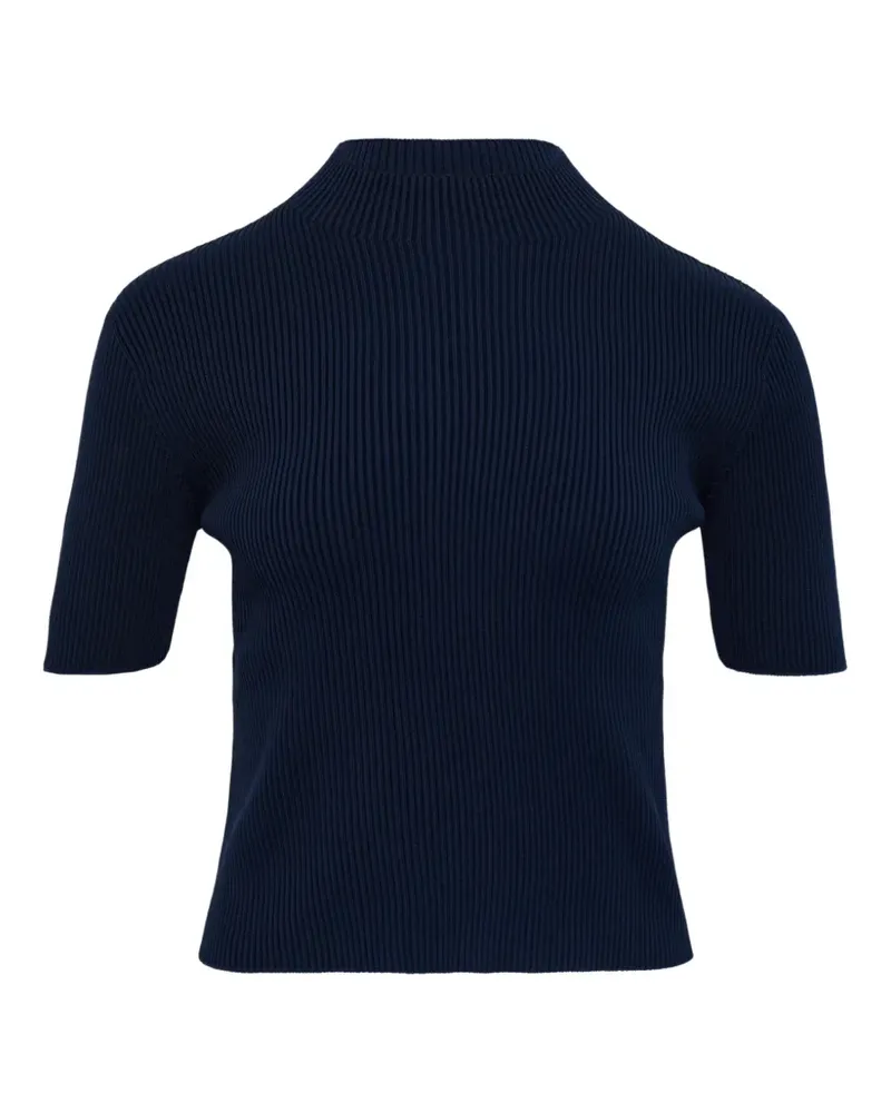 CFCL ribbed short-sleeved knitwear - Blau Blau
