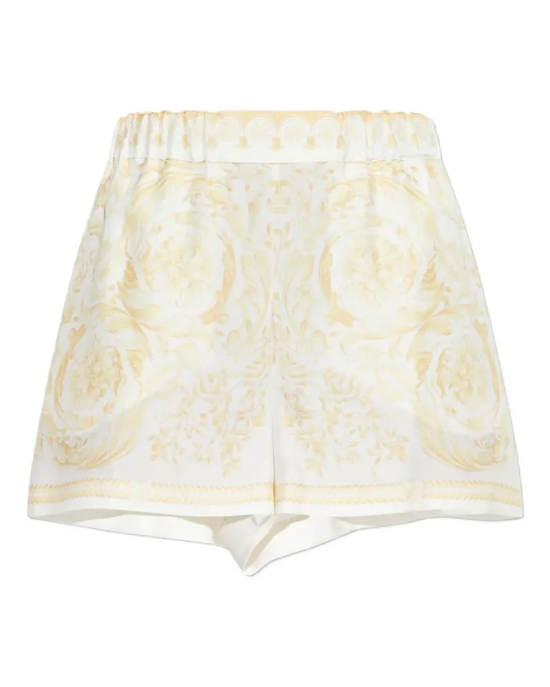 Versace Shorts aus Seide - Weiß Weiß