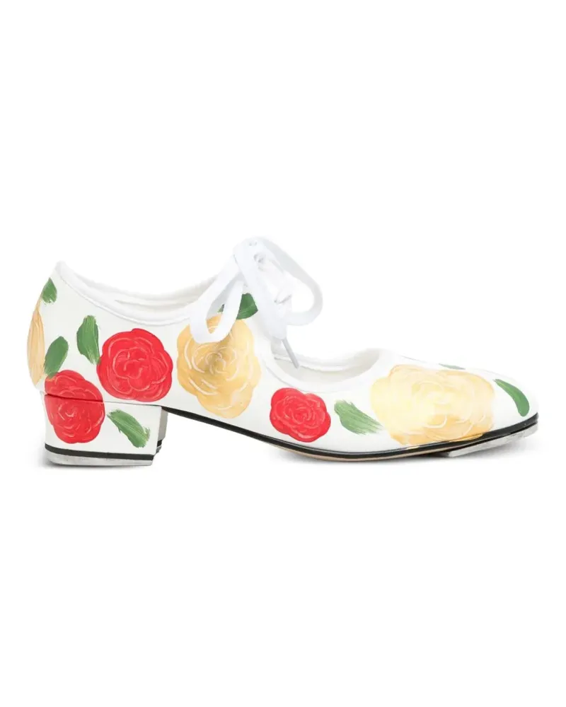 Comme des Garçons Pumps mit Print - Weiß Weiß