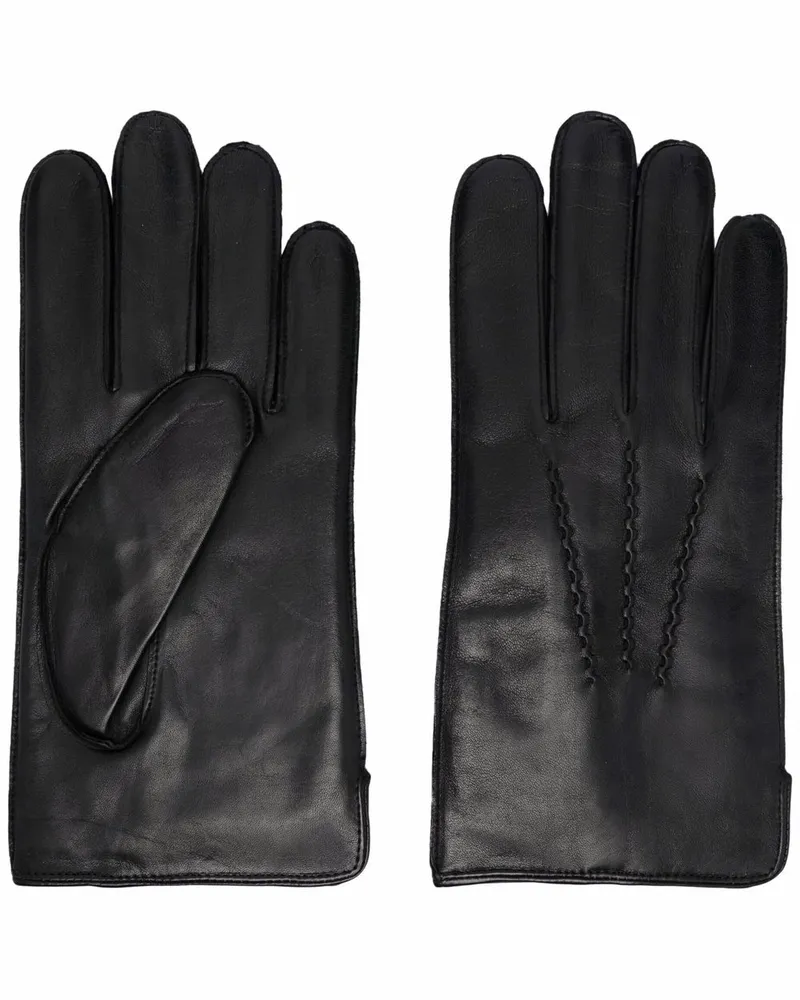 Aspinal of London Handschuhe aus Leder - Schwarz Schwarz