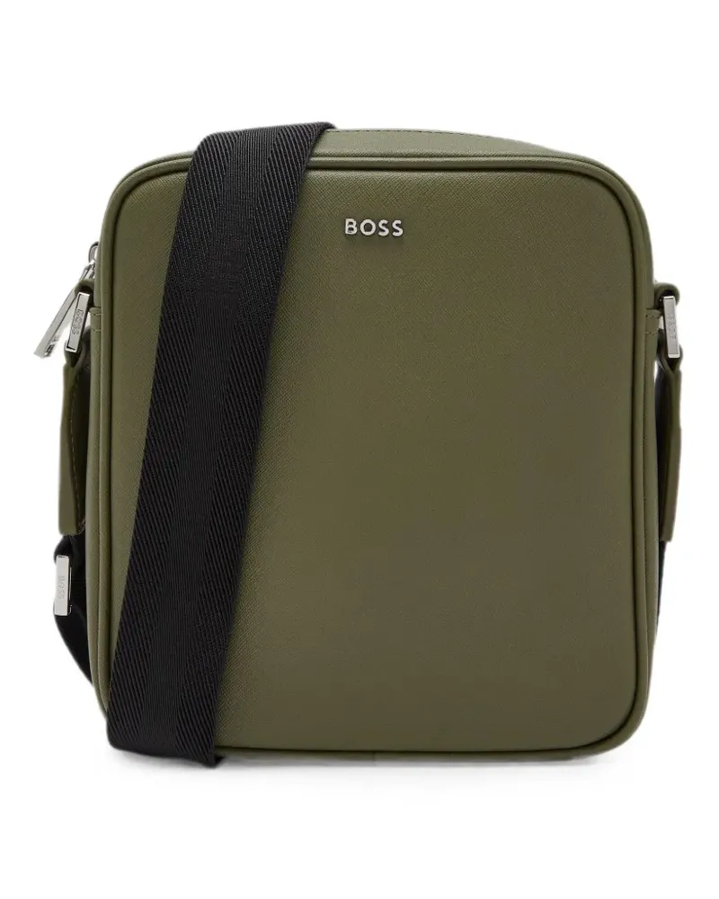 HUGO BOSS Northon logo-plaque messenger bag - Grün Grün