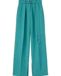 Jil Sander Hose mit weitem Bein Blau