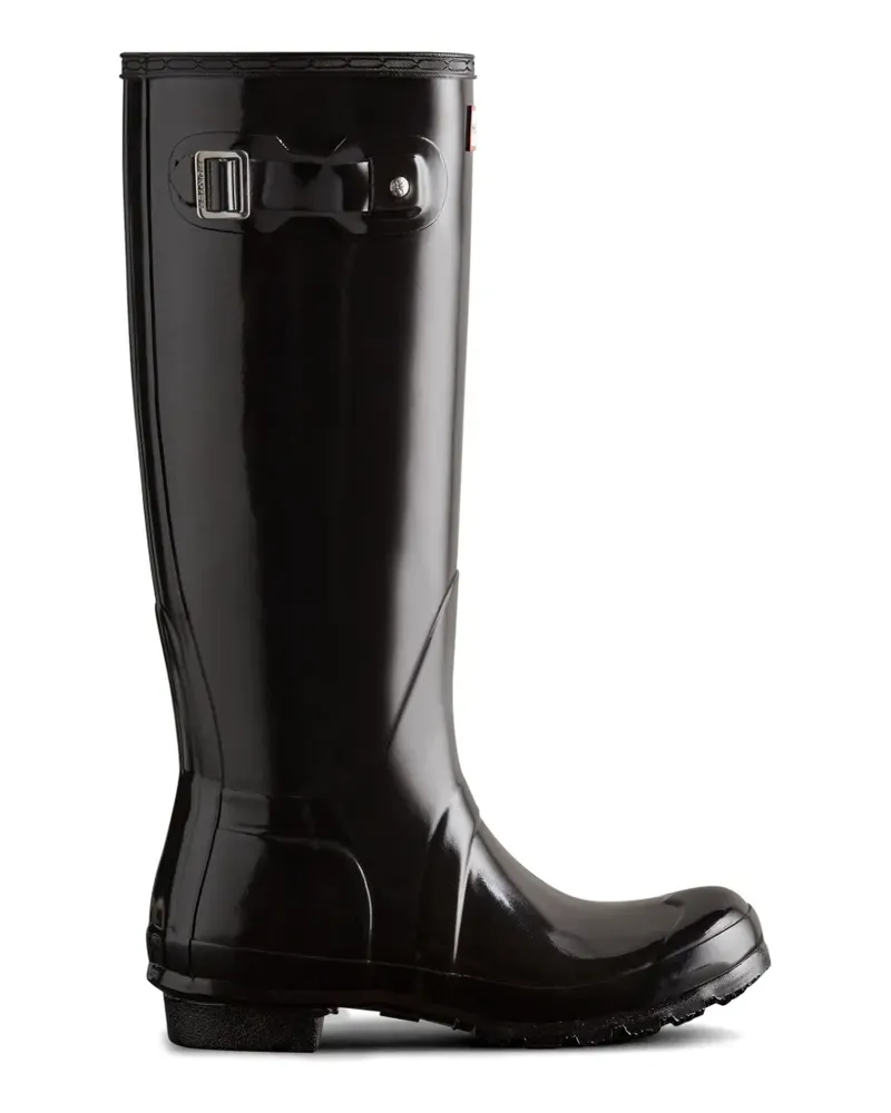 Hunter Gummistiefel mit Schnalle - Schwarz Schwarz