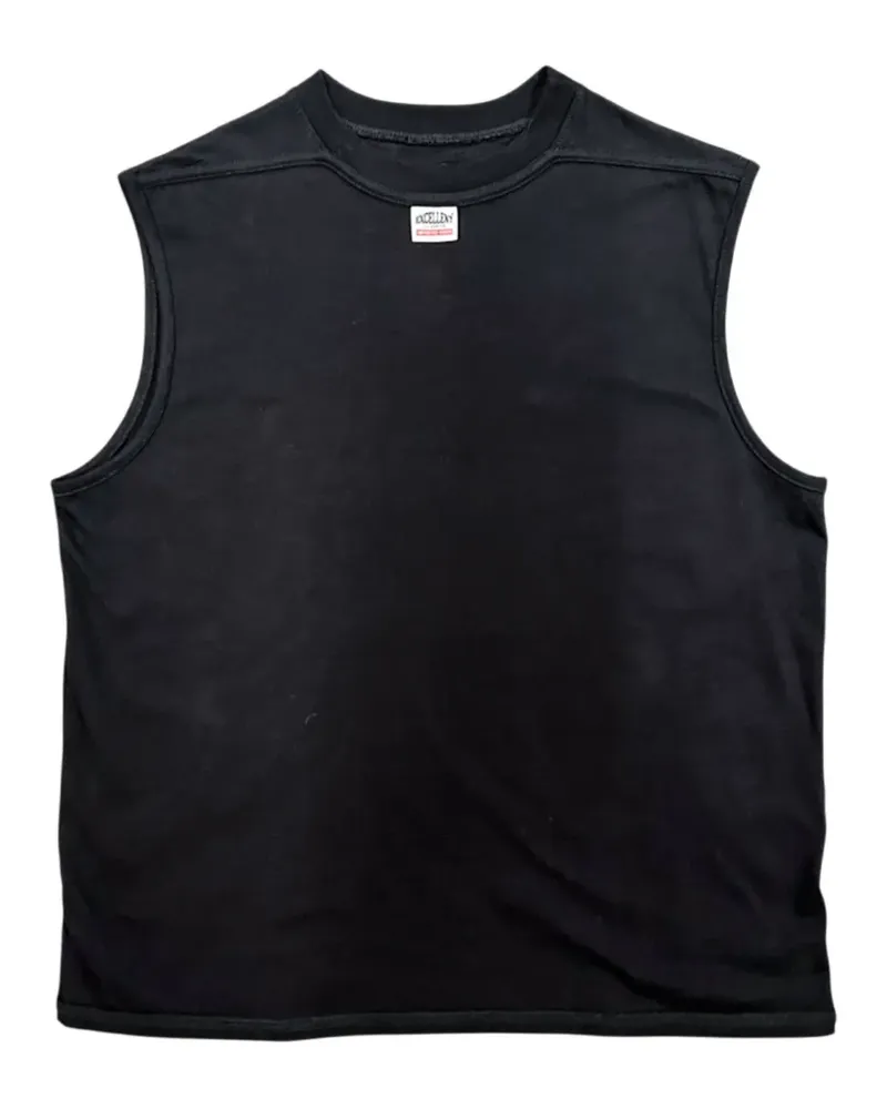 Commission sleeveless T-shirt - Schwarz Schwarz