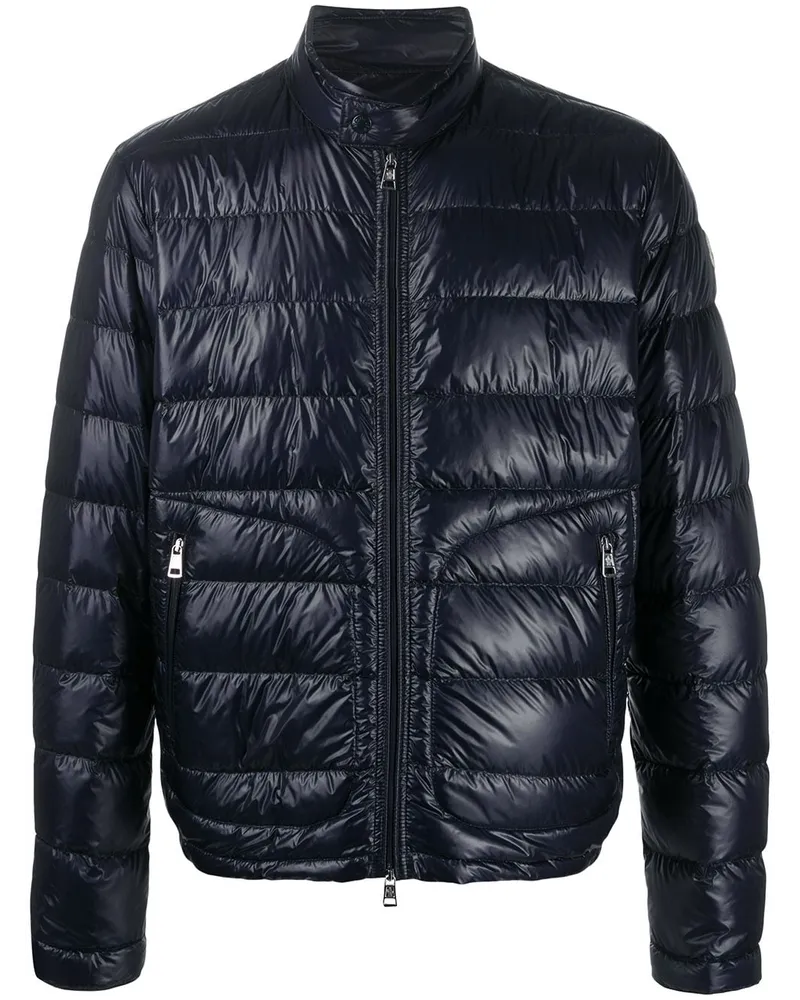 Moncler Gesteppte Jacke mit Stehkragen - Blau Blau