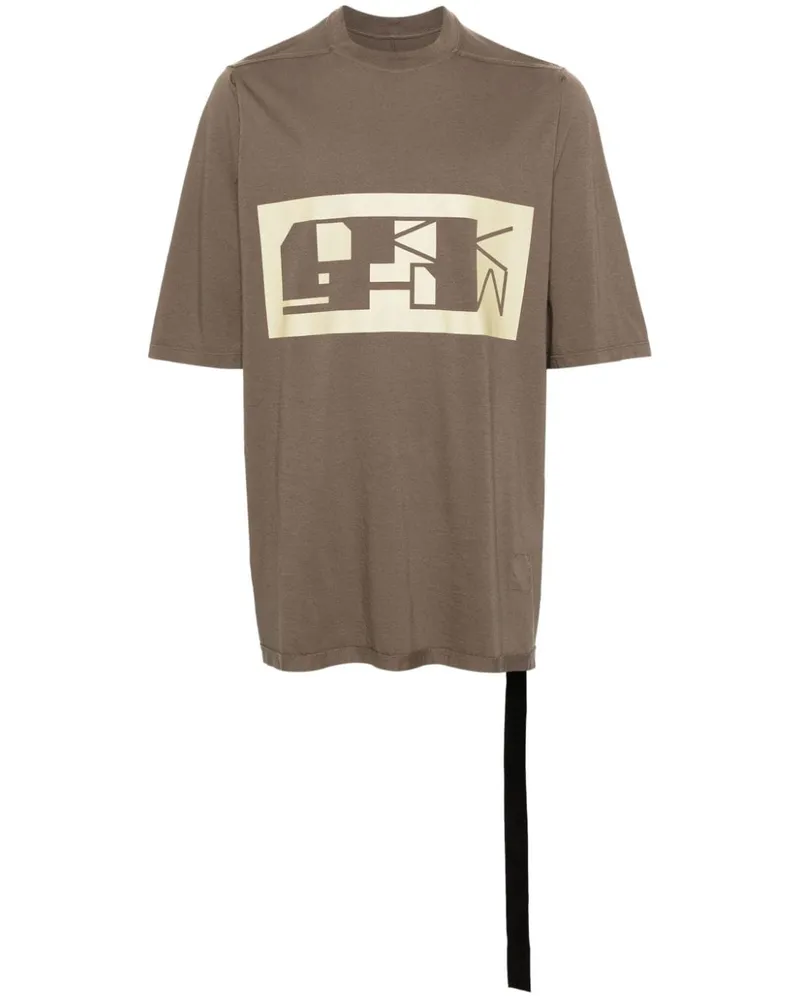 DRKSHDW by Rick Owens T-Shirt mit Logo-Print Braun