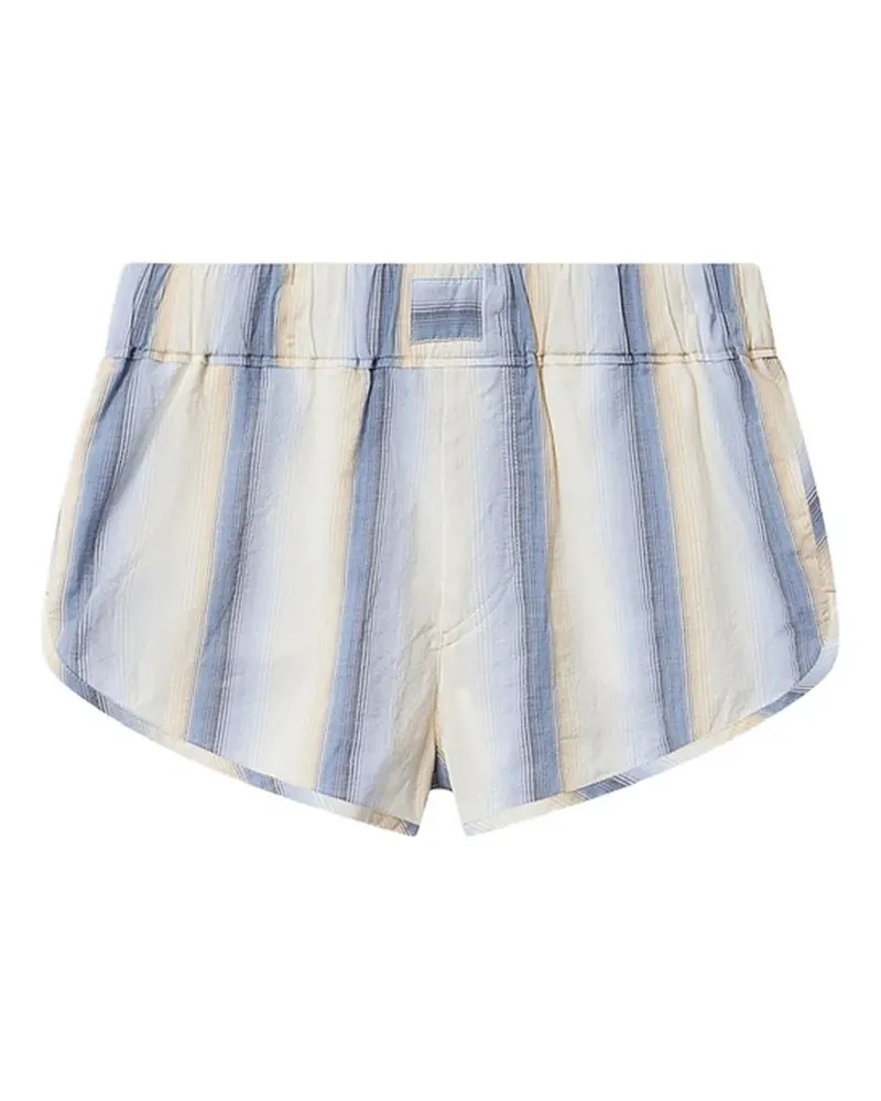 Isabel Marant Melinea striped shorts - Blau Blau