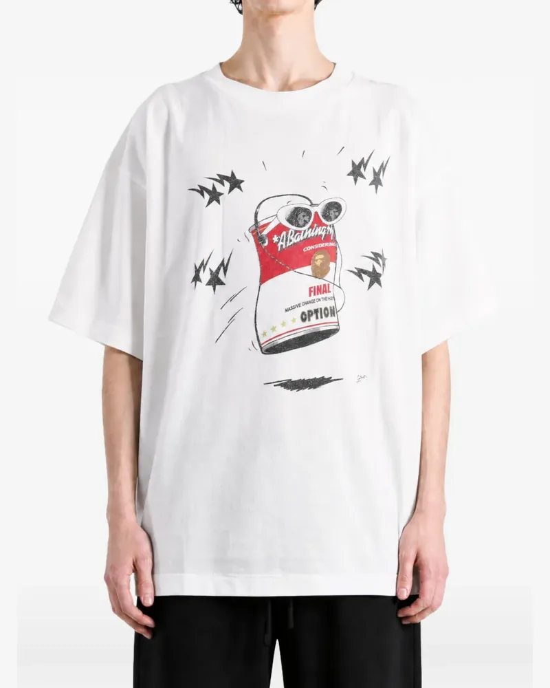 SAINT MXXXXXX T-Shirt mit grafischem Print - Weiß Weiß
