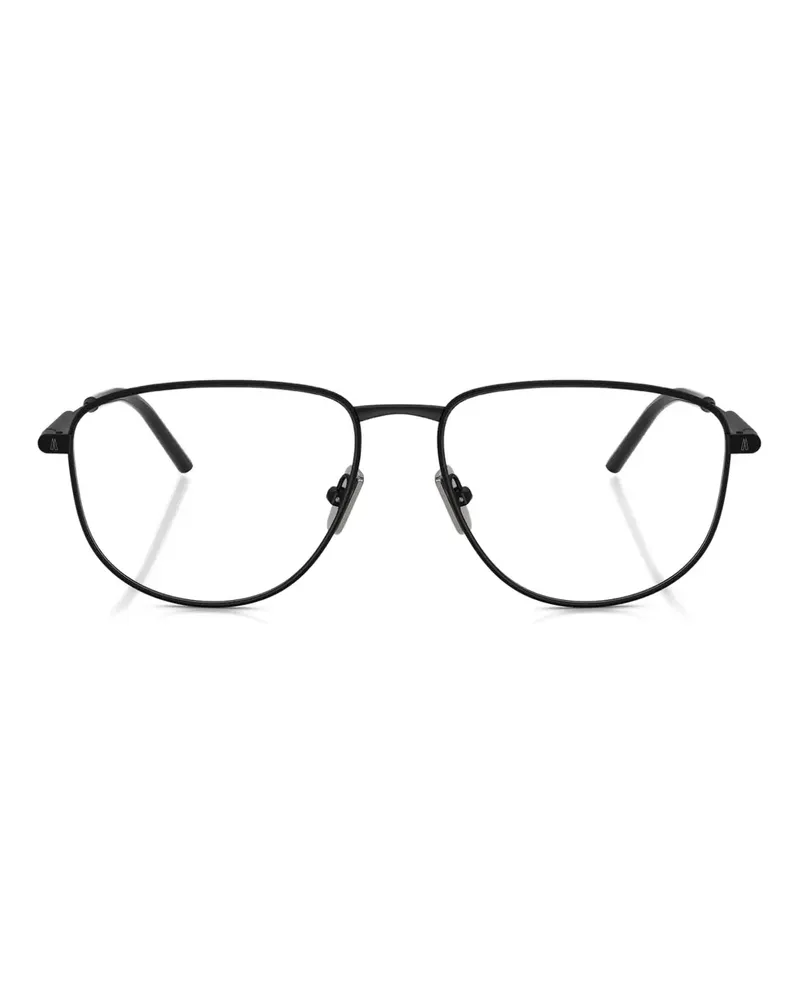 Moncler Brille mit geometrischem Gestell - Schwarz Schwarz