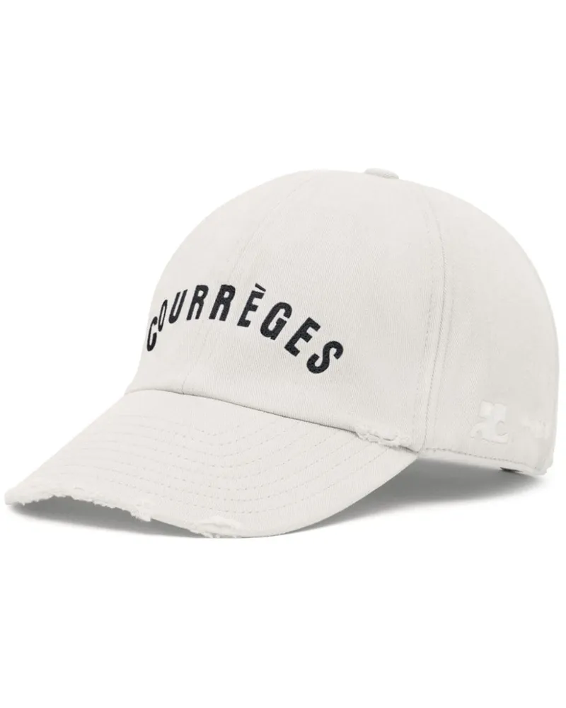 Courrèges Baseballkappe mit Logo-Stickerei - Nude Nude
