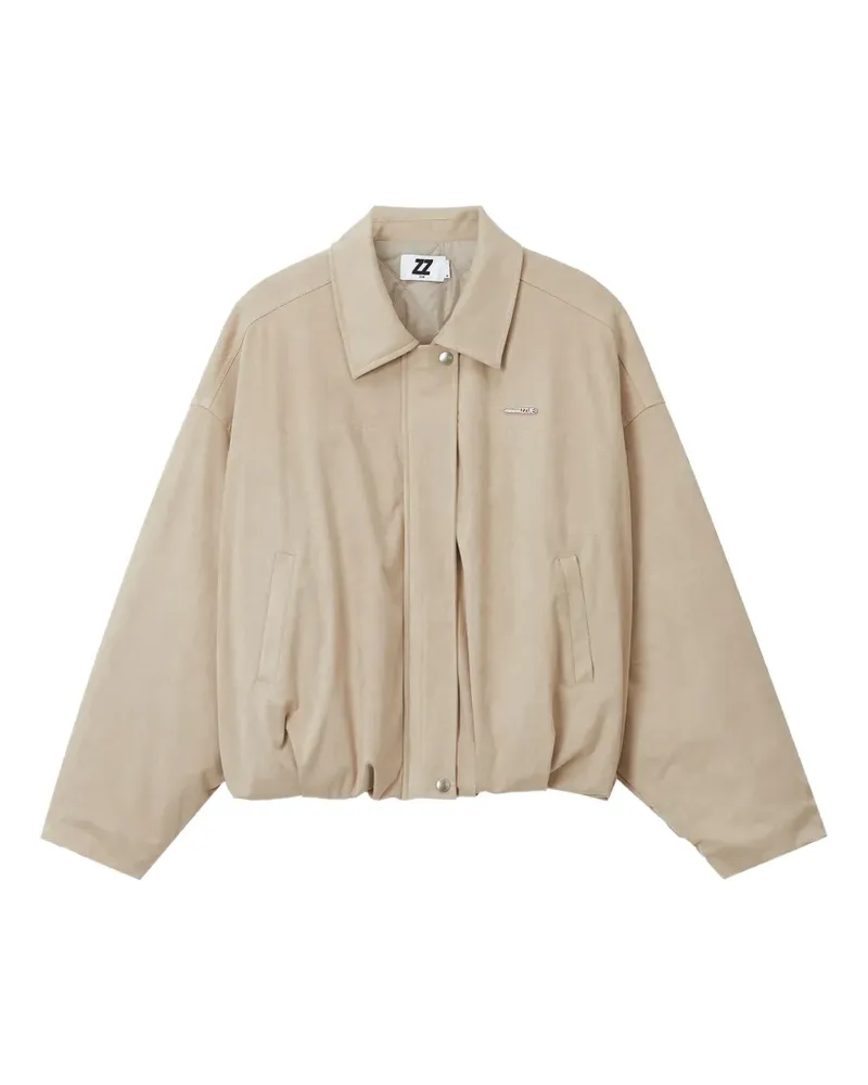 Izzue Bomberjacke in Wildlederoptik - Nude Nude