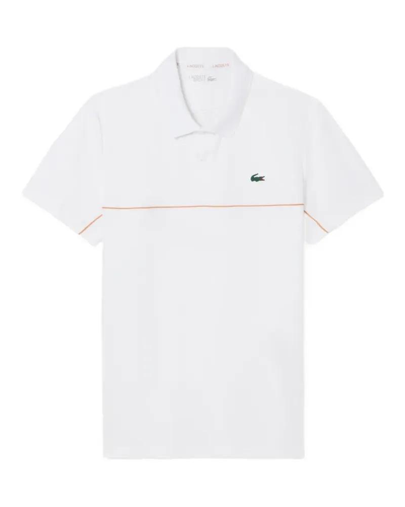 Lacoste logo-print piqué polo shirt - Weiß Weiß