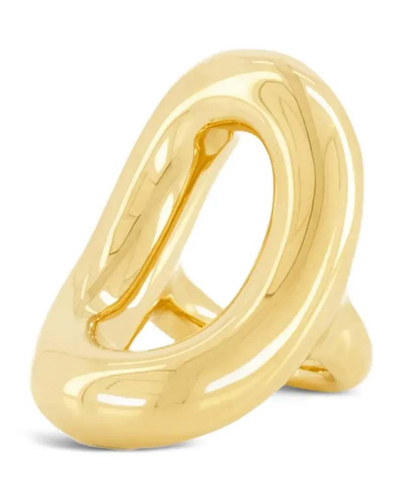 Paco Rabanne Goldring mit ovalem Gestell Gold