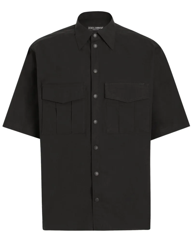 Dolce & Gabbana Klassisches Hemd - Schwarz Schwarz