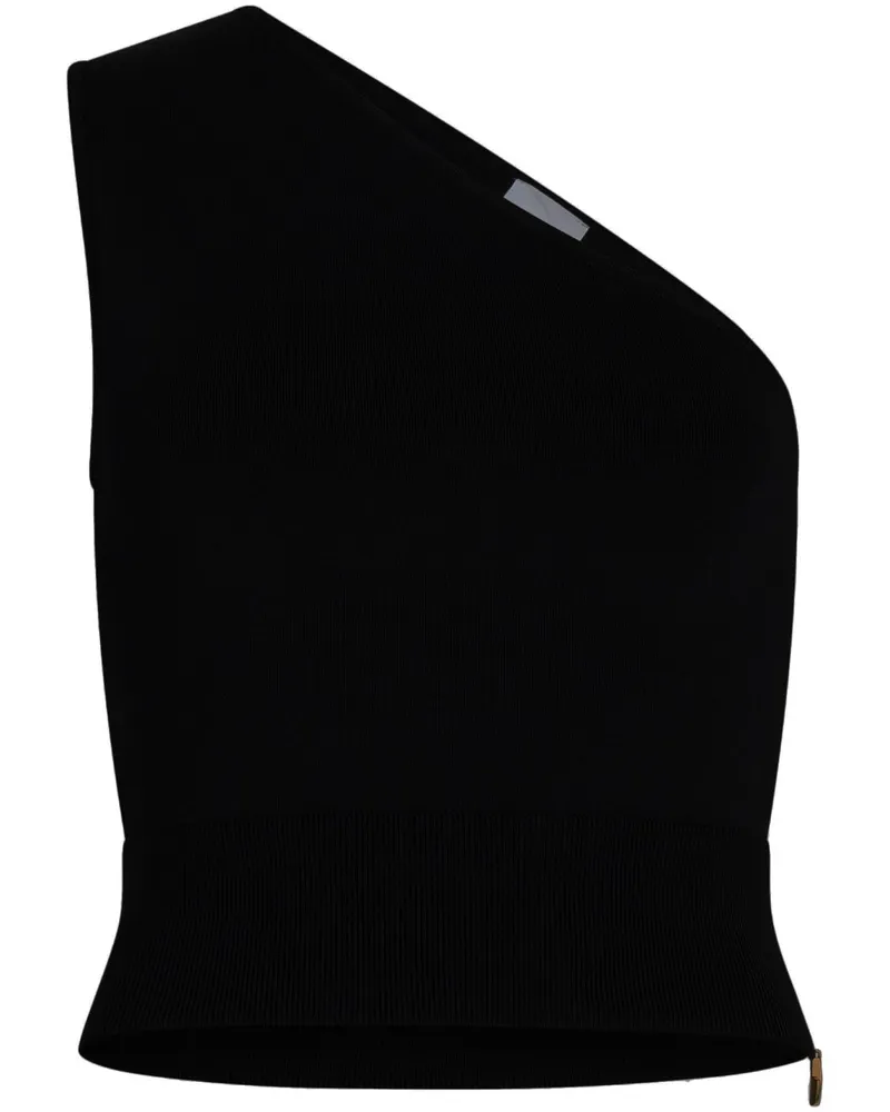 Patou Einschultriges Strickoberteil - Schwarz Schwarz