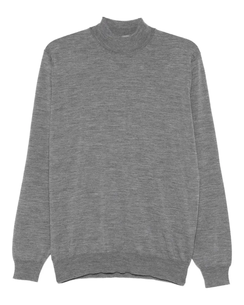 LARDINI Pullover mit Stehkragen - Grau Grau