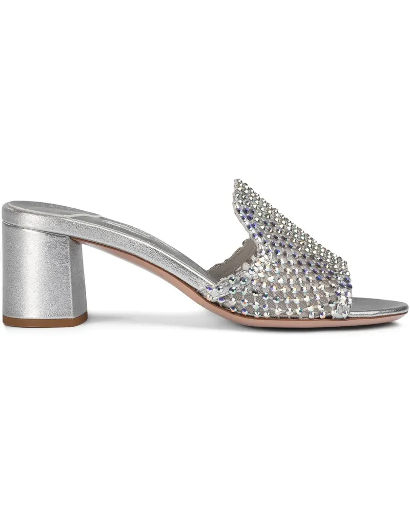 Le Silla Gilda Mules 60mm - Silber Silber