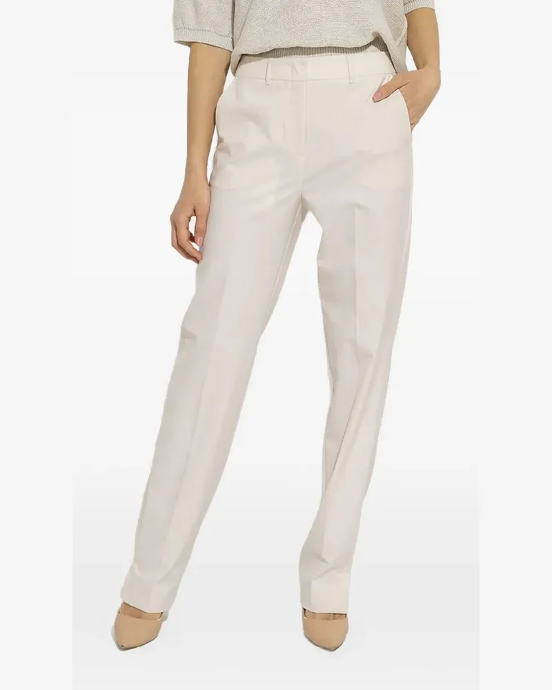 MARELLA pressed-crease tailored trousers - Nude Nude