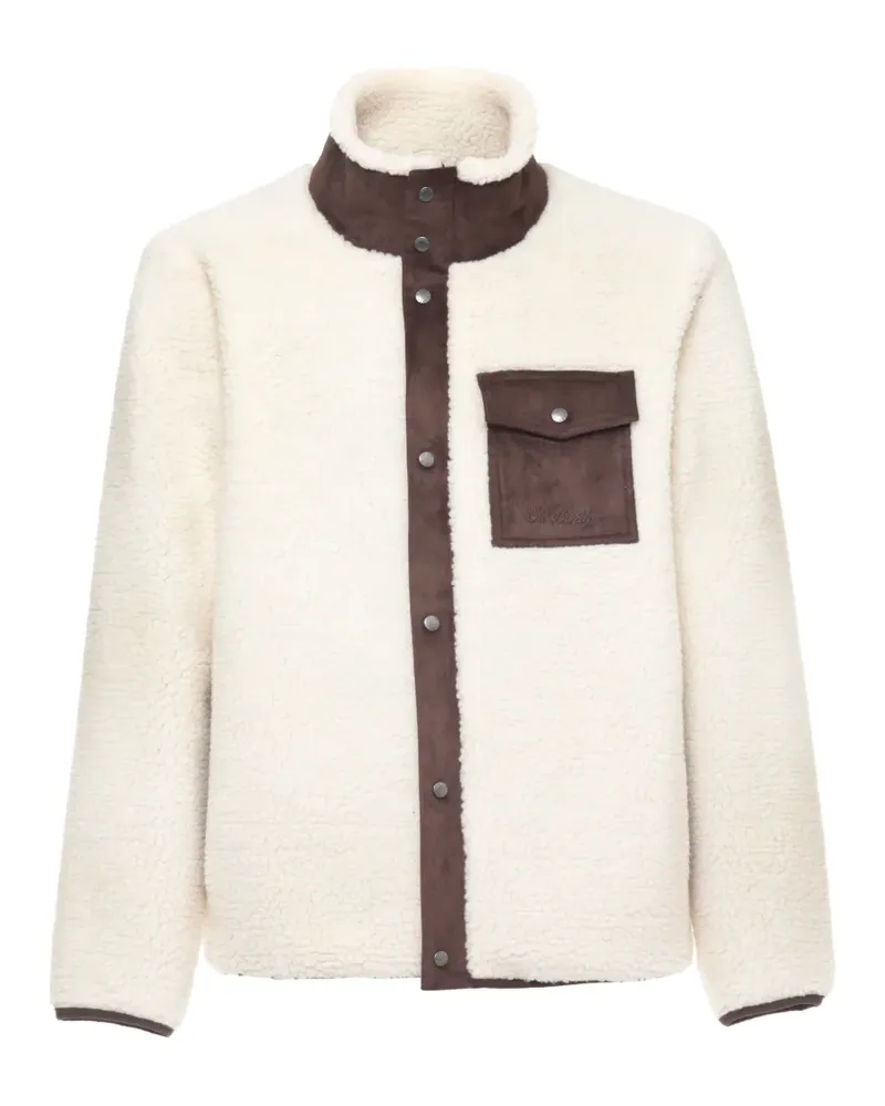 MC2 Saint Barth Langärmeliger Mantel mit aufgesetzten Taschen - Nude Nude