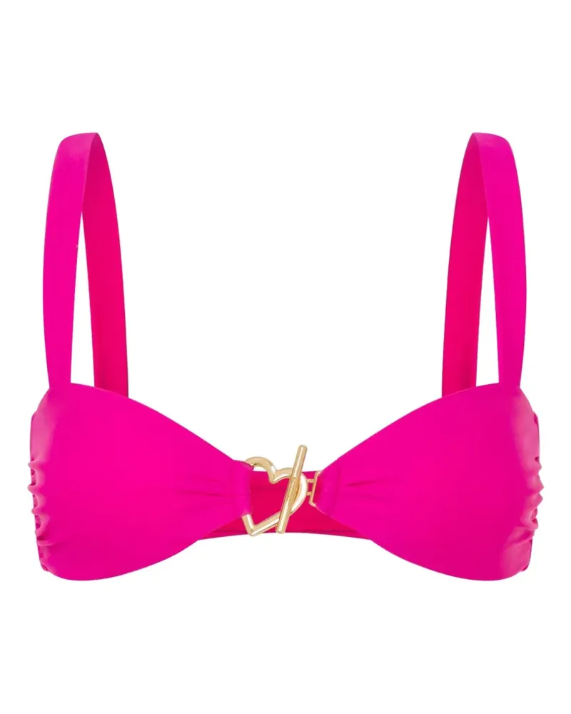Moschino Bikinioberteil mit Herz-Motiv - Rosa Rosa