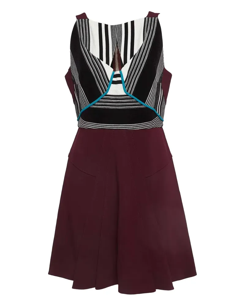Roland Mouret Pre-owned Minikleid in Colour-Block-Optik - Violett Violett