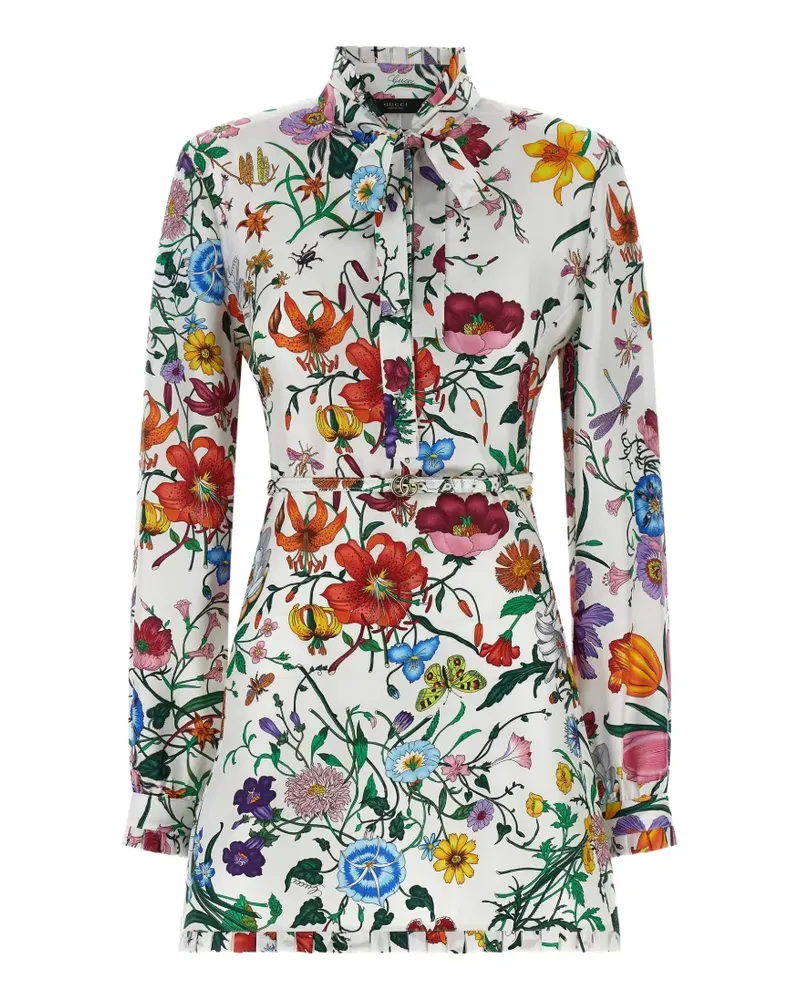 Gucci floral mini dress - Weiß Weiß