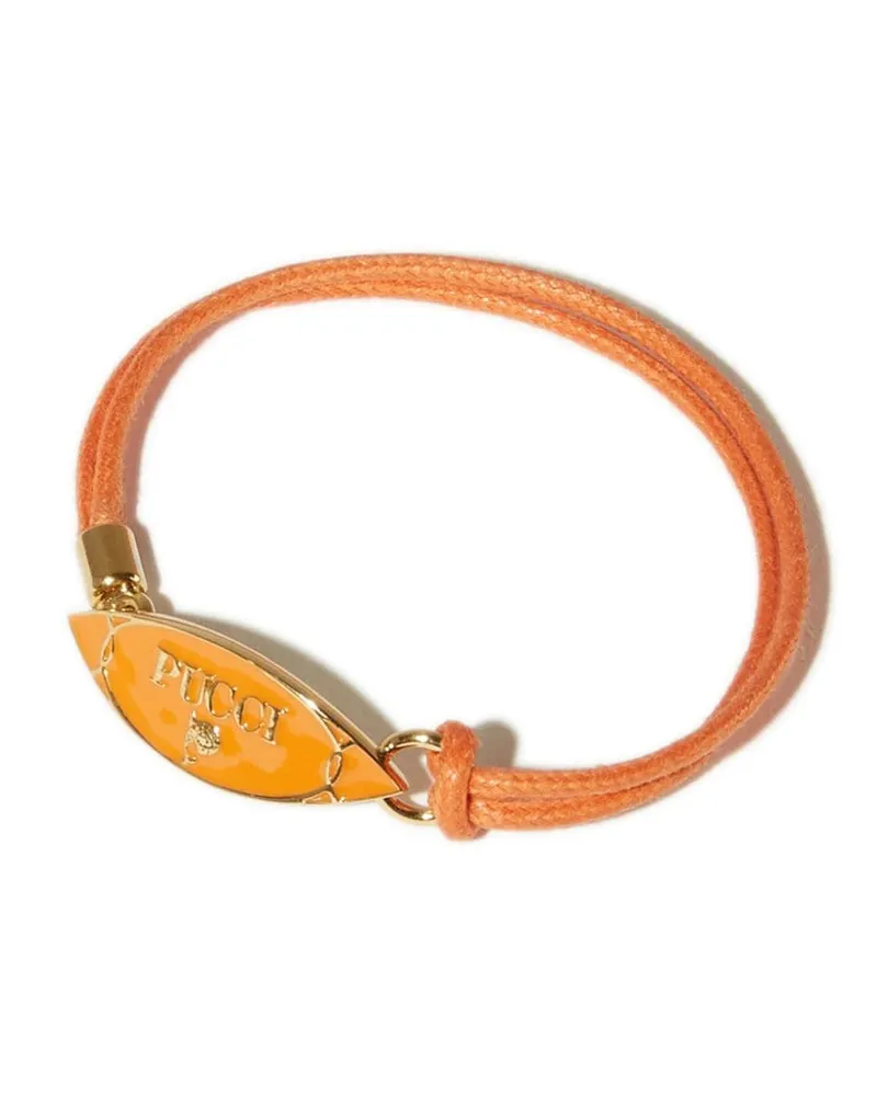 Emilio Pucci ng Armband mit Logo-Schild Orange