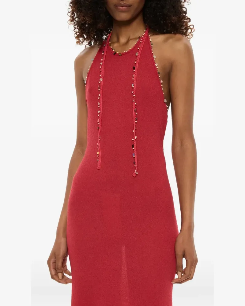 Christopher Esber Beach Quartz Neckholder-Kleid - Rot Rot