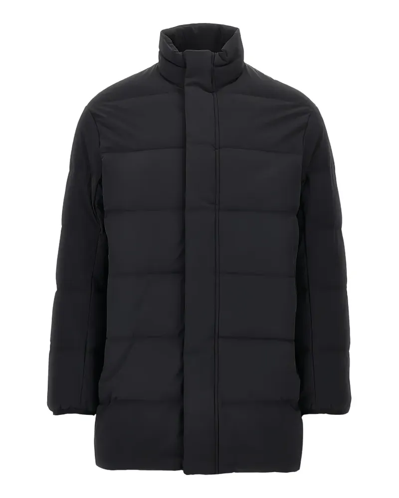 Emporio Armani quilted high-neck coat - Schwarz Schwarz