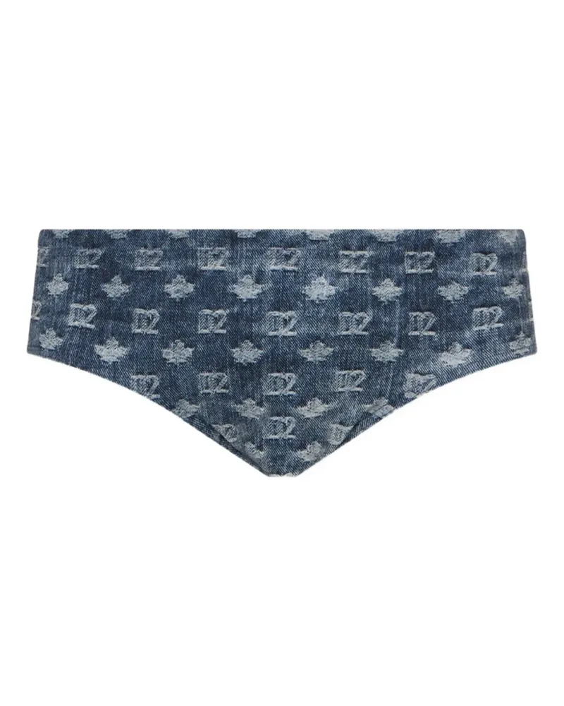 Dsquared2 monogram swim briefs - Blau Blau
