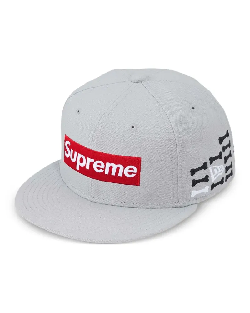 Supreme Being x New Era Bones Box Baseballkappe mit Logo - Grau Grau