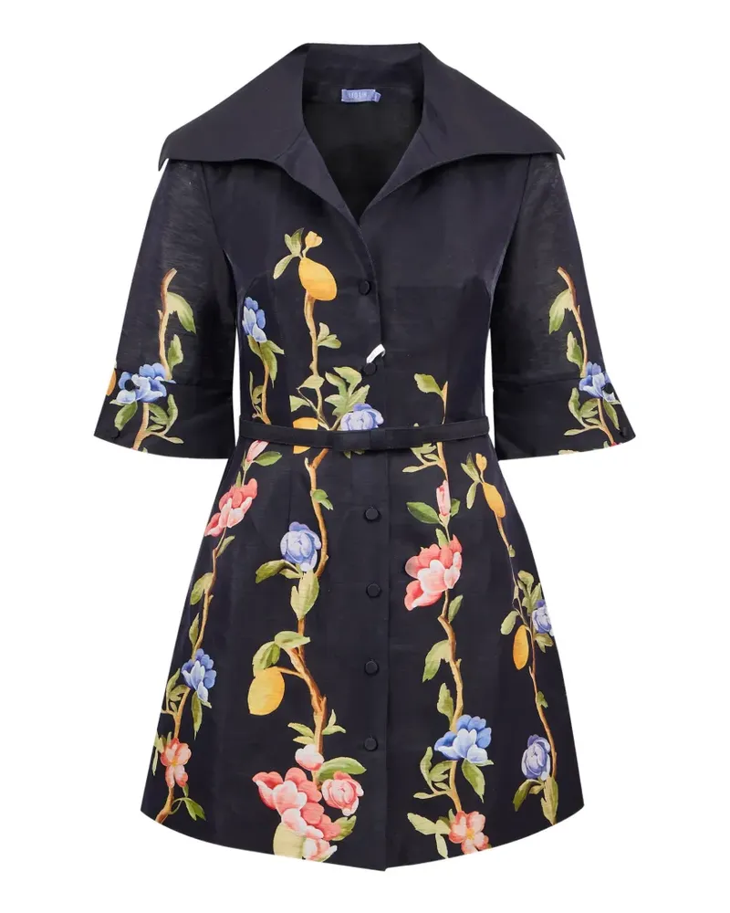 LEO LIN Genevieve Minikleid - Schwarz Schwarz