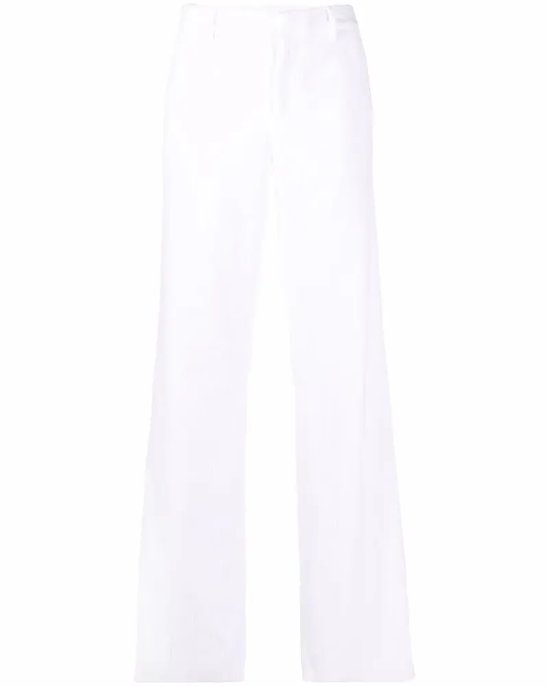 Dsquared2 Cordhose mit geradem Bein - Weiß Weiß