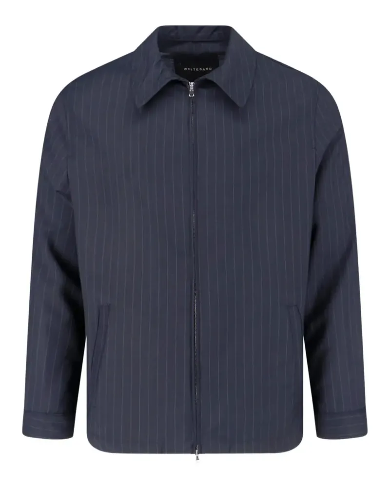 PLAN C striped zip jacket - Blau Blau