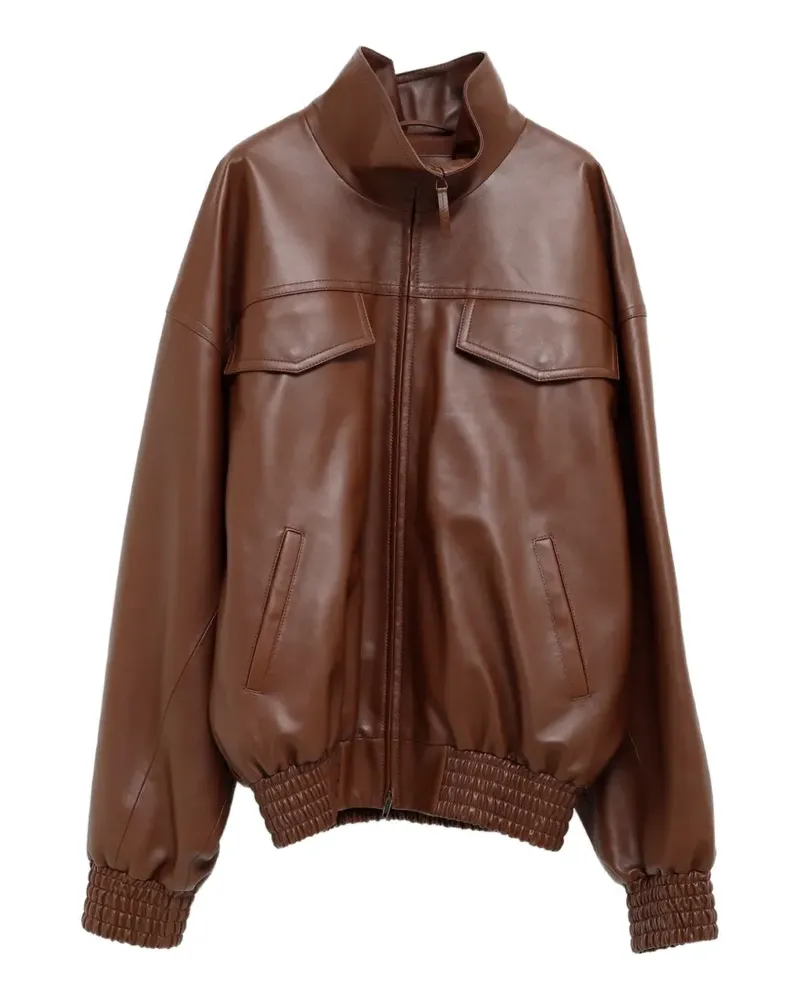Balenciaga Jacke mit Kontrasteinsätzen - Braun Braun
