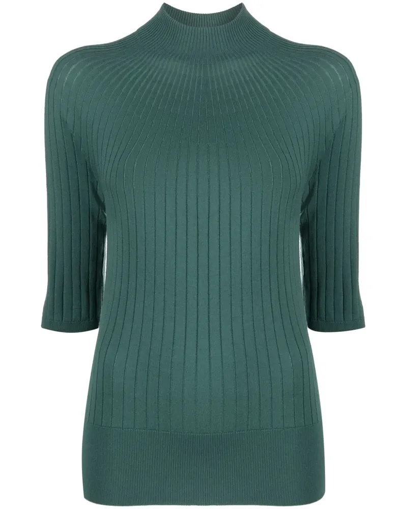 Malo Gerippter Pullover - Grün Grün