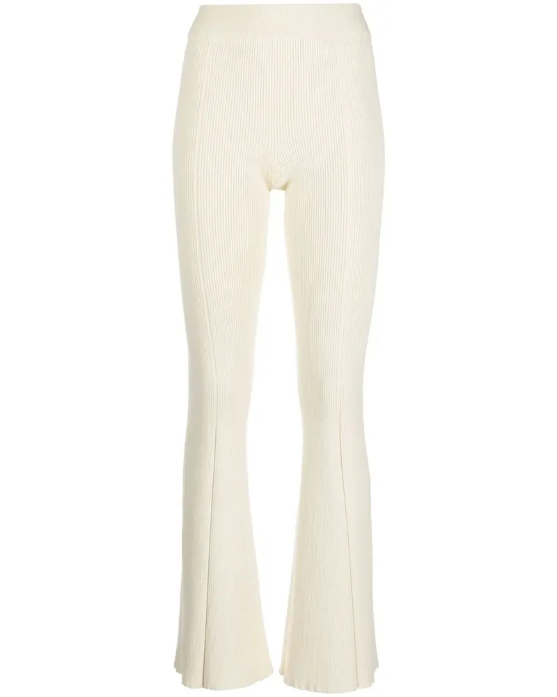 AERON Schlaghose aus geripptem Strick - Nude Nude