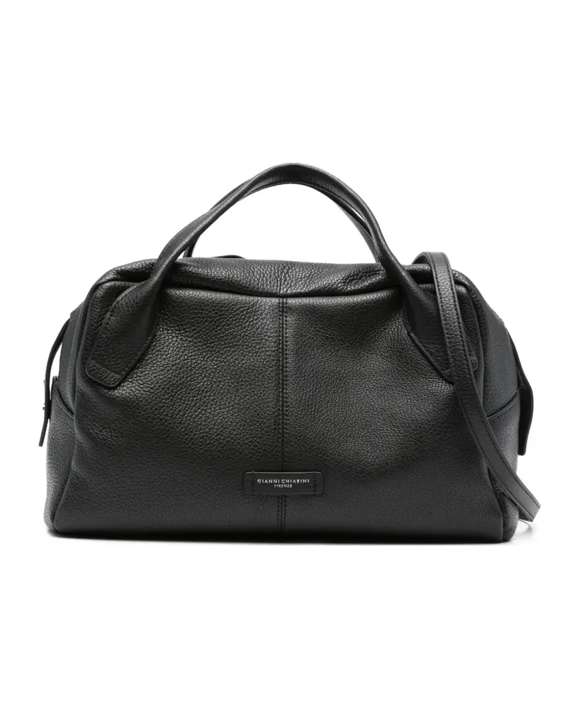 Gianni Chiarini Emily Tote Bag aus strukturiertem Leder - Schwarz Schwarz