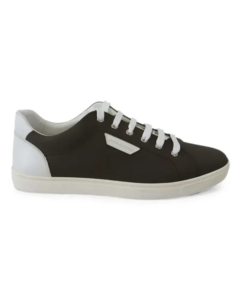 Dolce & Gabbana Sneakers mit Logo-Schild - Braun Braun