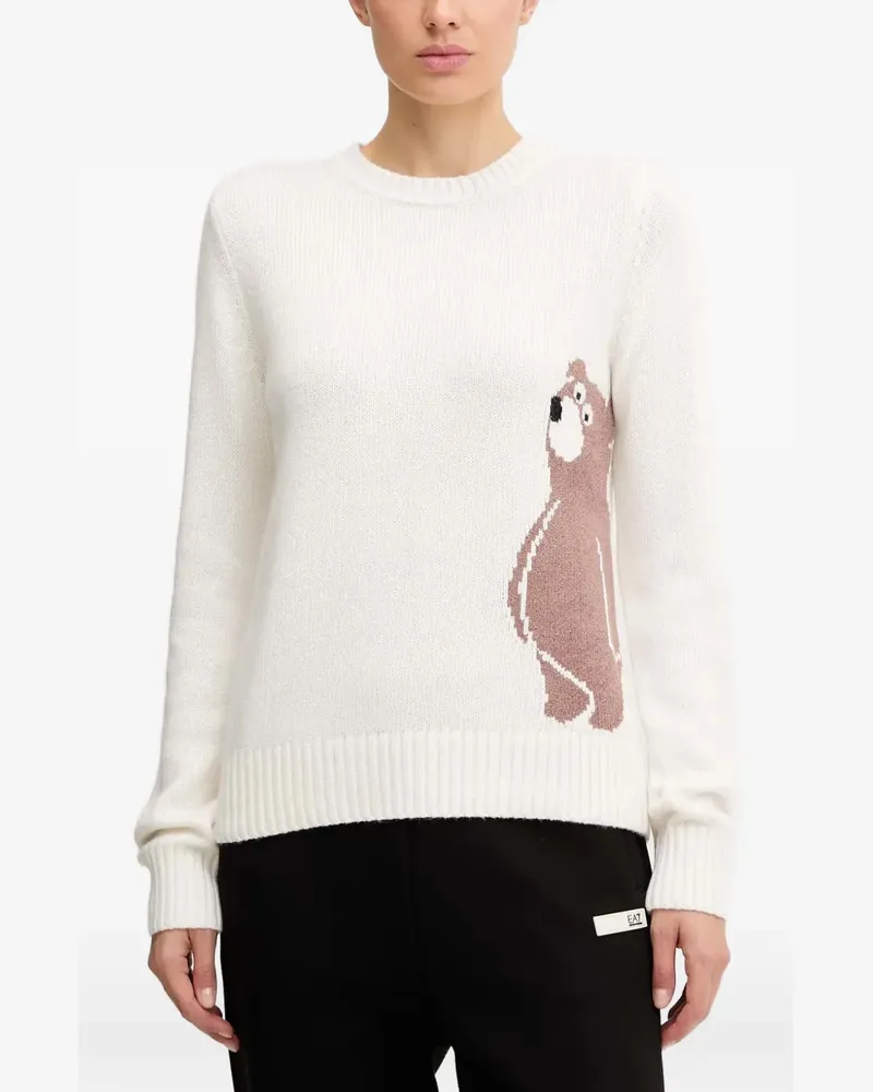 EA7 wool blend sweater - Weiß Weiß