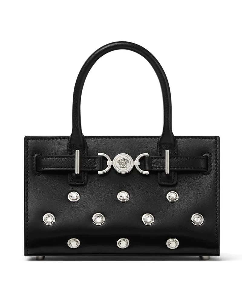 Versace Mini Crystal Medusa '95 Tote Bag - Schwarz Schwarz