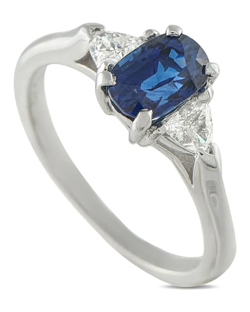 Van Cleef & Arpels 18K white gold diamond sapphire ring - Silber Silber